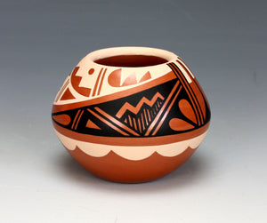 Jemez Pueblo American Indian Pottery Polychrome Jar #9 - Caroline Loretto