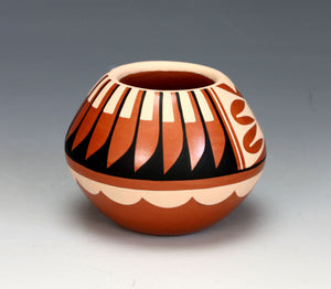 Jemez Pueblo American Indian Pottery Polychrome Jar #9 - Caroline Loretto