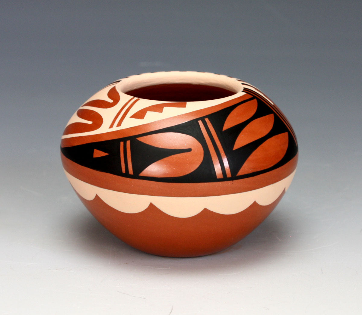 Jemez Pueblo American Indian Pottery Polychrome Jar #10 - Caroline Loretto