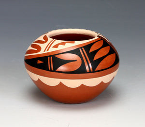 Jemez Pueblo American Indian Pottery Polychrome Jar #10 - Caroline Loretto