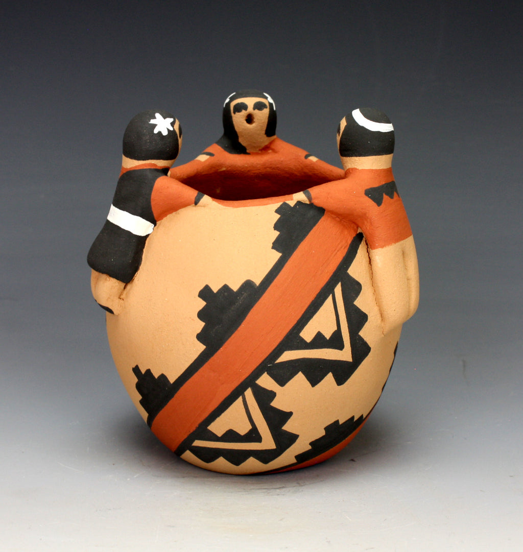 Jemez Pueblo Native American Pottery Friendship Bowl - Vernida Toya