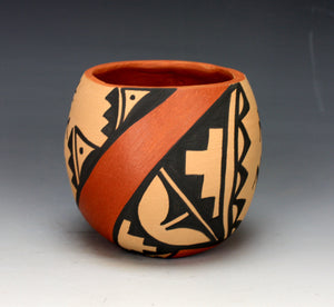 Jemez Pueblo Native American Pottery Corn Bowl - Vernida Toya