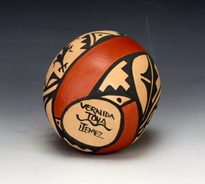 Jemez Pueblo Native American Pottery Corn Bowl - Vernida Toya