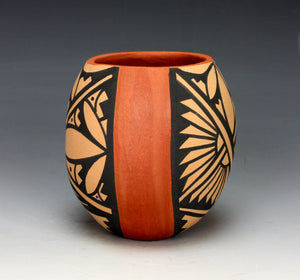 Jemez Pueblo Native American Pottery Feather Bowl - Vernida Toya