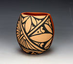 Jemez Pueblo Native American Pottery Feather Bowl - Vernida Toya