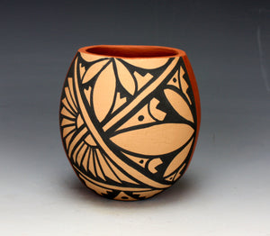 Jemez Pueblo Native American Pottery Feather Bowl - Vernida Toya