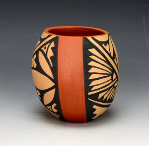 Jemez Pueblo Native American Pottery Feather Bowl - Vernida Toya