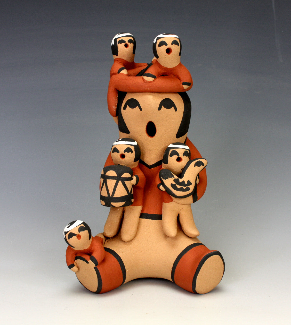 Jemez Pueblo American Indian Pottery Grandfather Storyteller - Vernida Toya