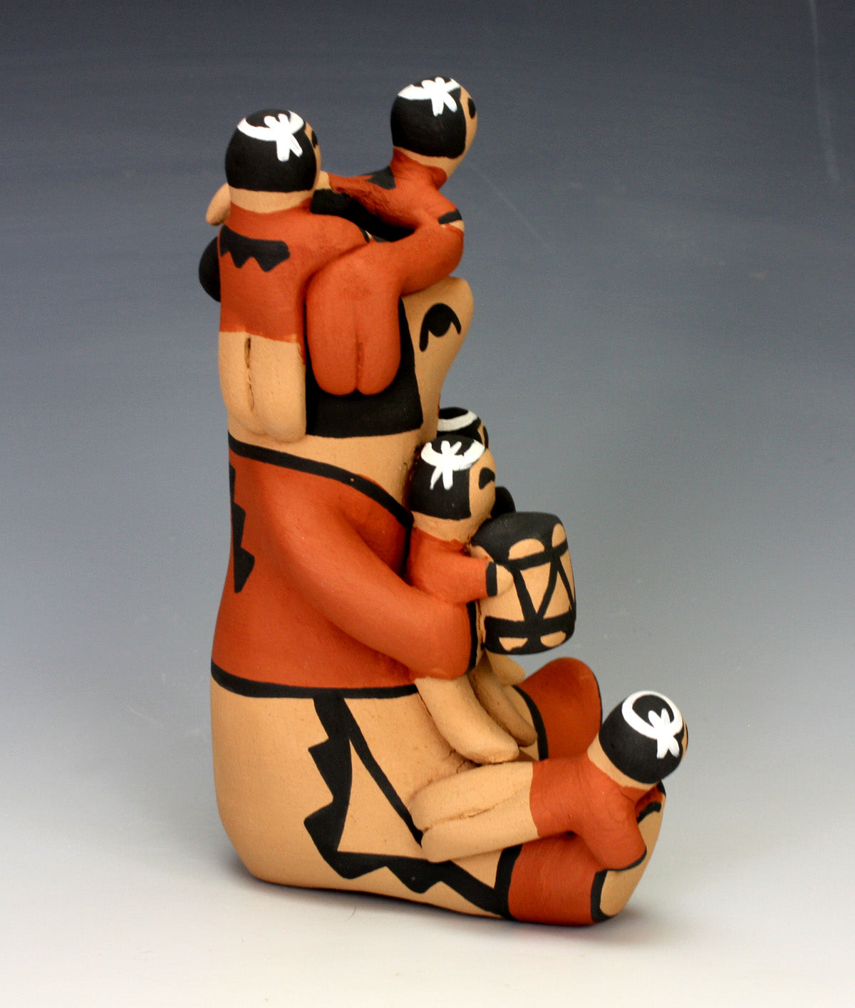 Jemez Pueblo American Indian Pottery Grandfather Storyteller - Vernida Toya