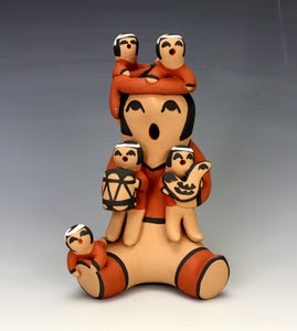 Jemez Pueblo American Indian Pottery Grandfather Storyteller - Vernida Toya