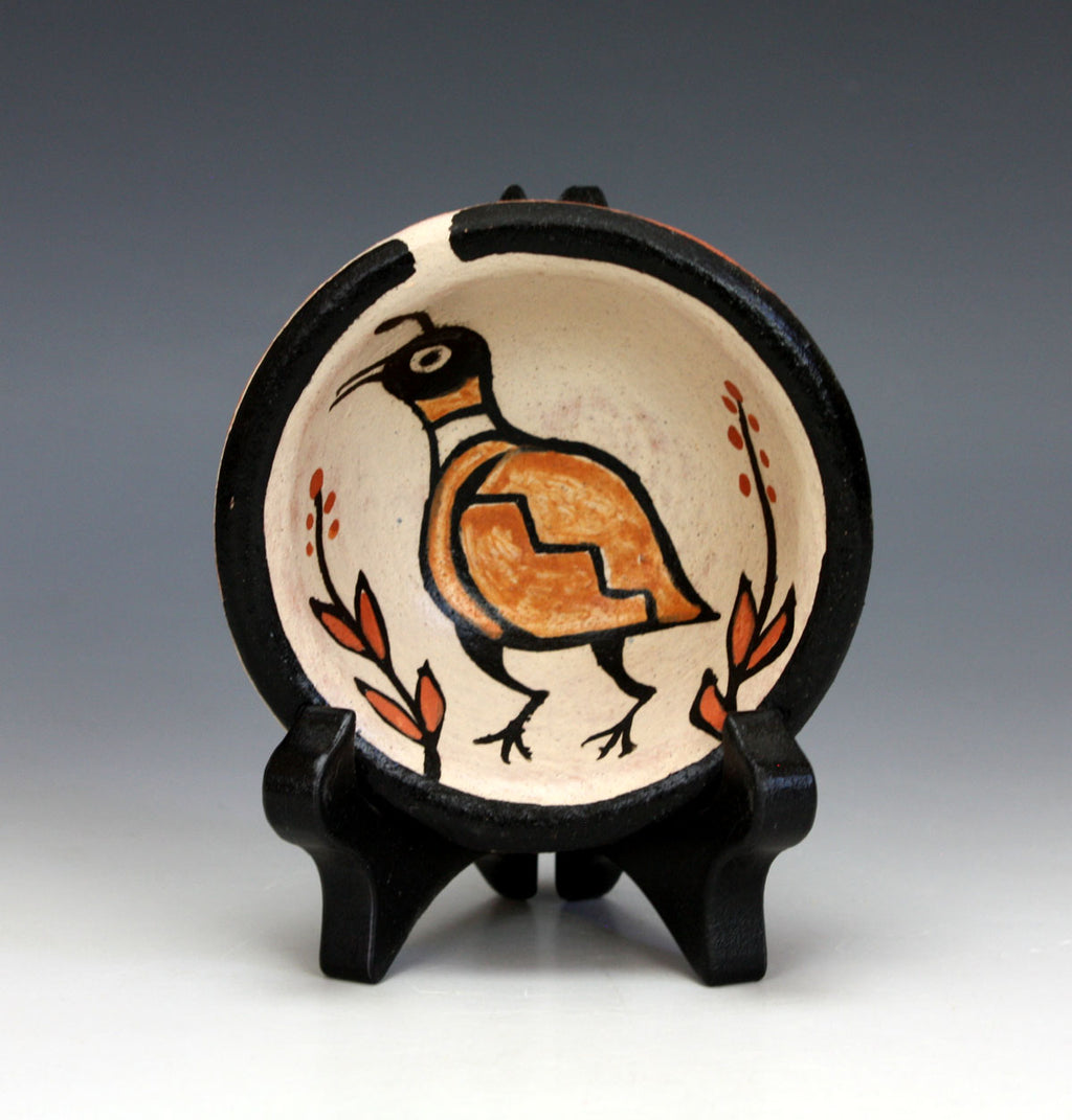 Kewa Pueblo Indian Pottery Small Quail Bowl - Rose Pacheco
