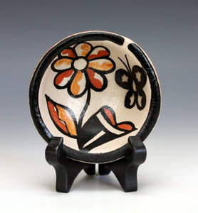 Kewa Pueblo Indian Pottery Small Butterfly Bowl #2 - Rose Pacheco