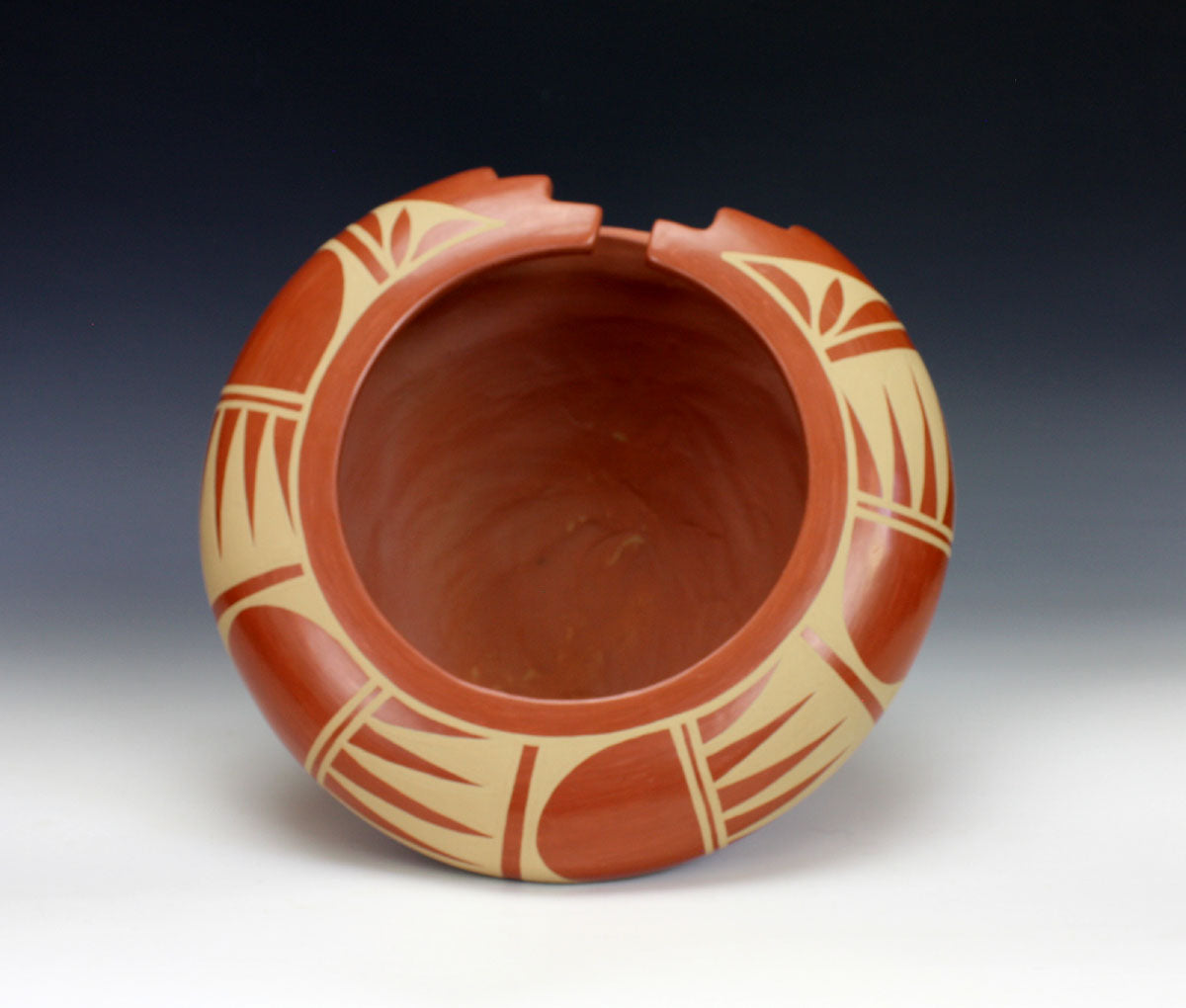 San Ildefonso Pueblo Indian Pottery Bear Print Jar - Doug & Charlotte Vigil