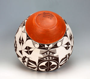 Acoma Pueblo Native American Indian Pottery Fertility Olla - Franklin Peters