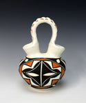 Acoma Pueblo Native American Indian Pottery Wedding Vase - Loretta Joe