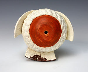 Acoma Pueblo Native American Indian Pottery Owl - Flo & Lee Vallo