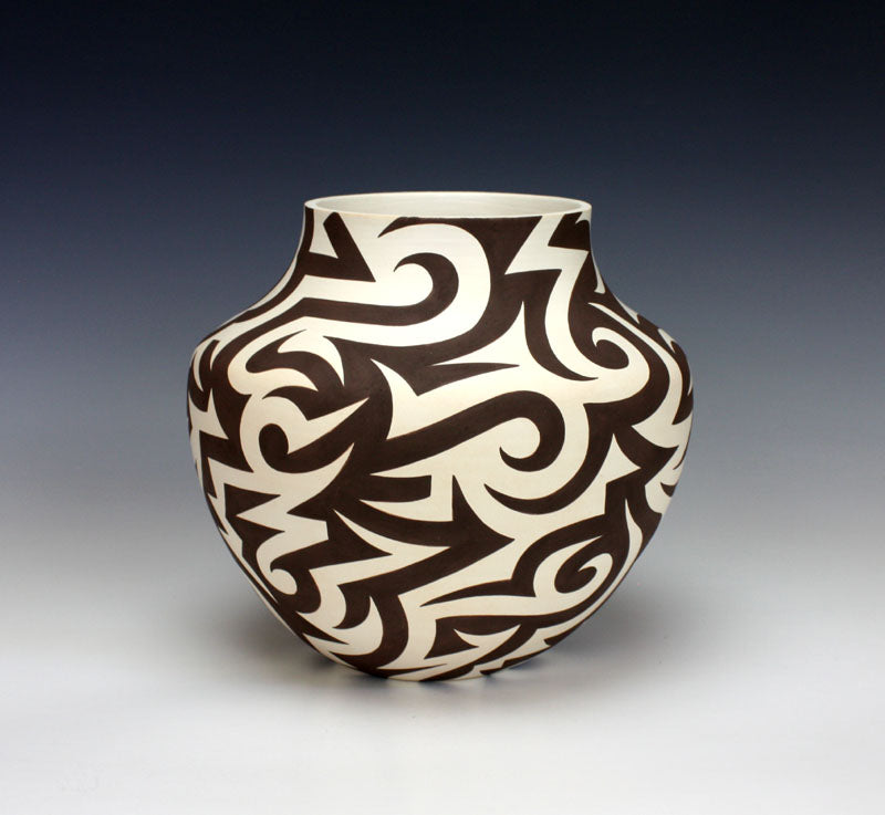 Acoma Pueblo Native American Indian Pottery Eagle Jar #1 - Eric Lewis