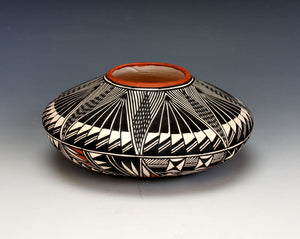 Acoma Pueblo Native American Indian Pottery Seed Pot #1 - Ruth Estevan