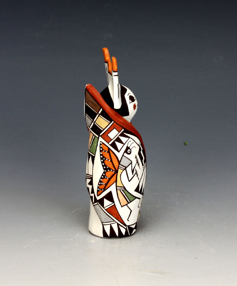 Acoma Pueblo Native American Indian Pottery Cornmaiden #3 - Judy Lewis
