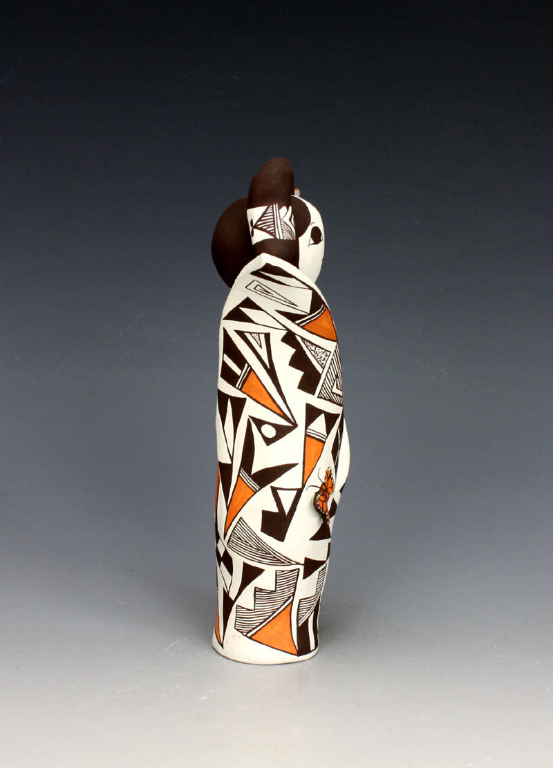 Acoma Pueblo Native American Indian Pottery Cornmaiden #6 - Judy Lewis