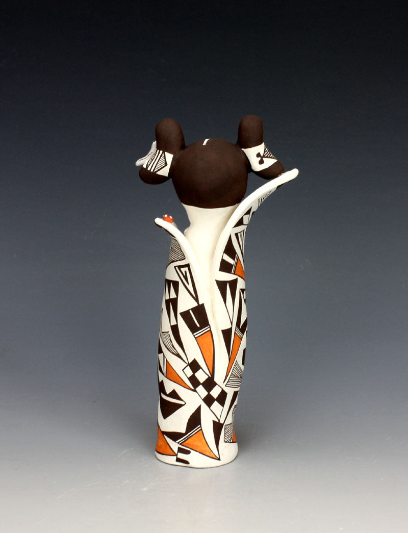 Acoma Pueblo Native American Indian Pottery Cornmaiden #6 - Judy Lewis
