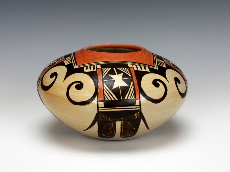 Hopi American Indian Pottery Eagle Tail Seed Jar #5 - Adelle Nampeyo