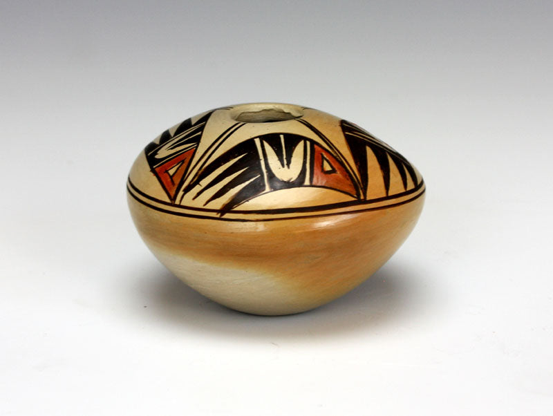 Hopi American Indian Pottery Small 4 Bird Seed Jar - Adelle Nampeyo