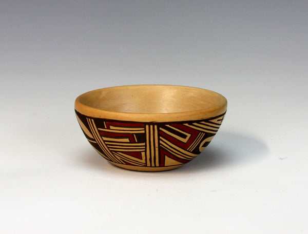 Silas Navajo USA Hand Made Bowl store Pottery Vtg 80s.