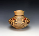 Hopi American Indian Pottery Bat Wing Jar - Jeremy Adams Nampeyo