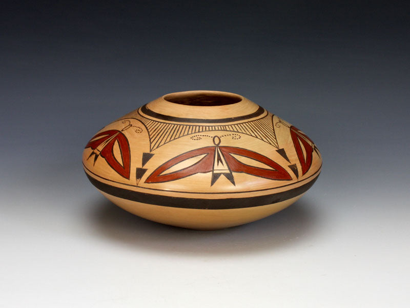 Hopi American Indian Pottery Moth Jar - Jeremy Adams Nampeyo