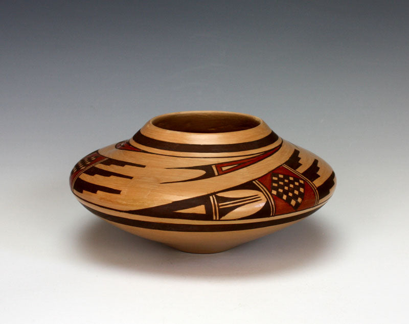 Hopi American Indian Pottery Bird Wing Jar - Jeremy Adams Nampeyo