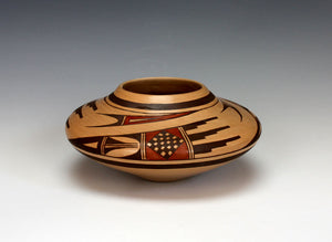 Hopi American Indian Pottery Bird Wing Jar - Jeremy Adams Nampeyo