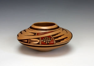 Hopi American Indian Pottery Bird Wing Jar - Jeremy Adams Nampeyo