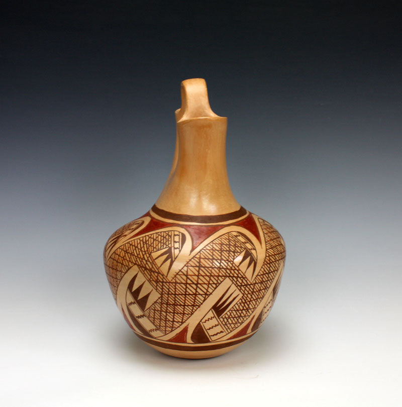 Hopi American Indian Pottery Wedding Vase - Vernida Polacca Nampeyo