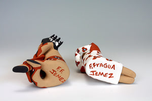 Jemez Pueblo American Indian Pottery 4 Piece Nativity Set - Felicia Fragua