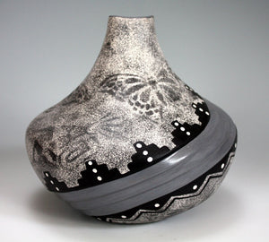 Jemez Pueblo American Indian Pottery Anniversary Vase - Felicia Fragua
