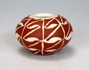 Laguna Pueblo Native American Indian Pottery Mini Seed Pot - Adrian Arnett