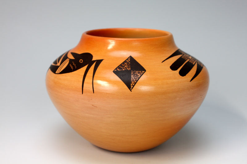 Hopi American Indian Pottery Bird Jar - Garrett Maho