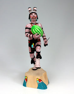 Hopi American Indian Hano Clown Kachina - Katsina - Andrew Sahmie Sr.