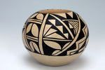 Jemez Pueblo American Indian Pottery Black & White Bowl #4 - Gabriel Gonzales