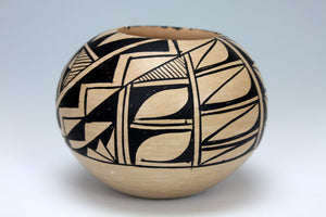 Jemez Pueblo American Indian Pottery Black & White Bowl #4 - Gabriel Gonzales