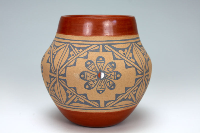 Jemez Pueblo American Indian Pottery Polychrome Jar #4 - Maxine Yepa