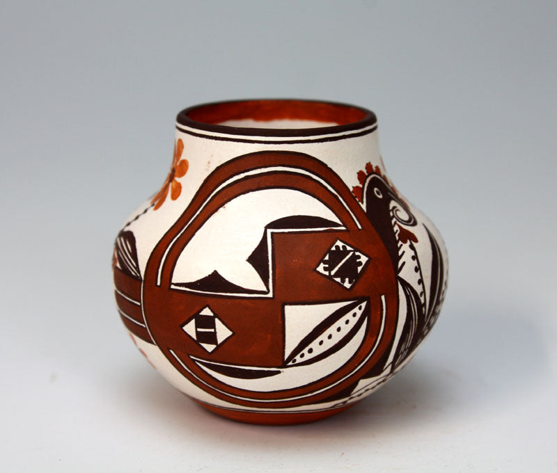 Acoma Pueblo Native American Indian Pottery Mini Olla #1 - Delores Juanico