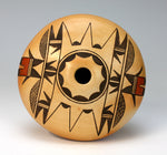 Hopi American Indian Pottery Eagle Tail Seed Pot - Darlene James Nampeyo