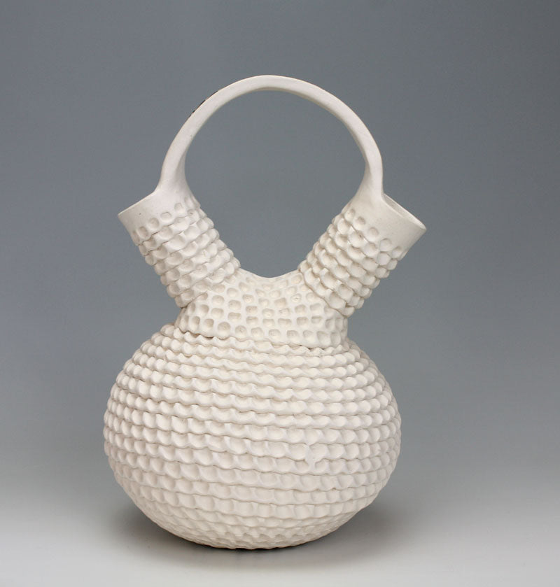 Acoma Pueblo Native American Indian Pottery Wedding Vase - Jackie Shuvita