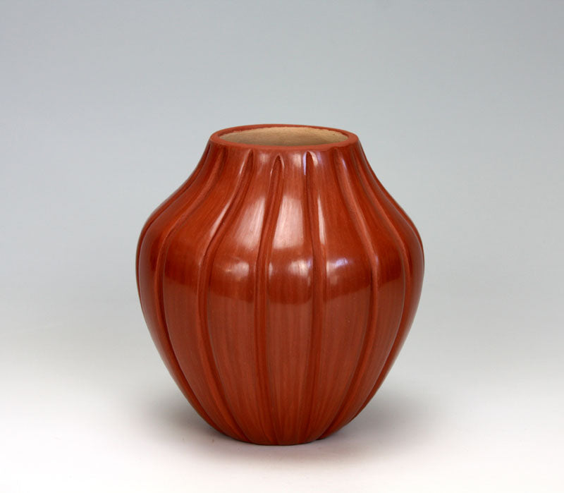 Jemez Pueblo Native American Indian Pottery Melon Jar Pauline Romero