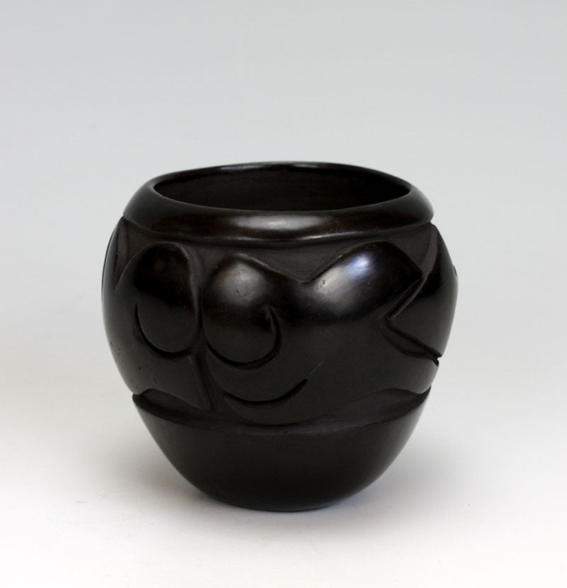 Santa Clara Pueblo Indian Pottery Avanyu Bowl - Frances Naranjo