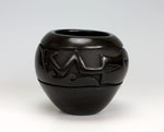 Santa Clara Pueblo Indian Pottery Carved Avanyu Bowl - Mida Tafoya