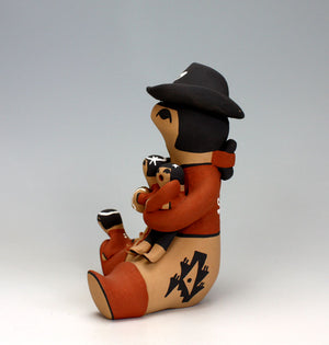 Jemez Pueblo American Indian Pottery Cowboy Storyteller - Vernida Toya