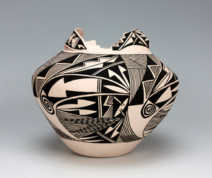 Acoma Pueblo Native American Indian Pottery Jar - Shana Garcia